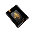 Zigarrenaschenbecher Hemmysstyle schwarz/gold